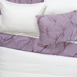 Lilac Valencia Pintuck Sham Pair