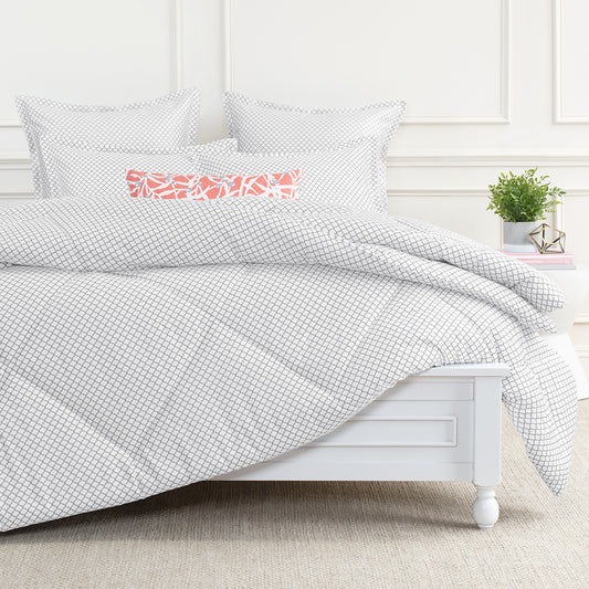 Page Grey Flange Sham Pair