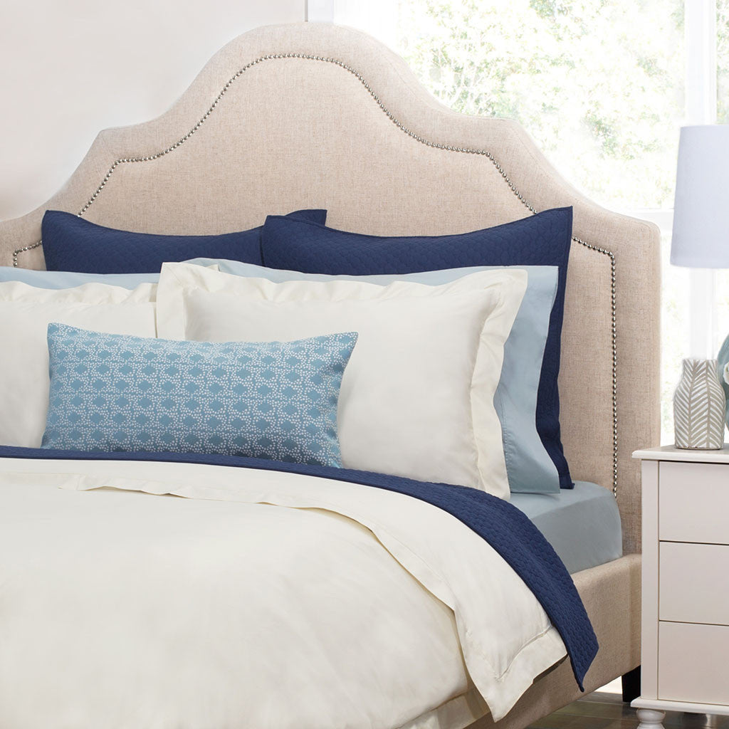 Bedroom inspiration and bedding decor | Peninsula Cream Sham Pair Duvet Cover | Crane and Canopy