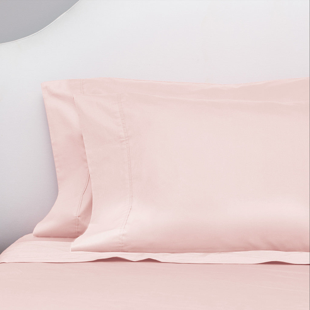 Pink 400 Thread Count Sheet Set (Fitted, Flat, & Pillow Cases)
