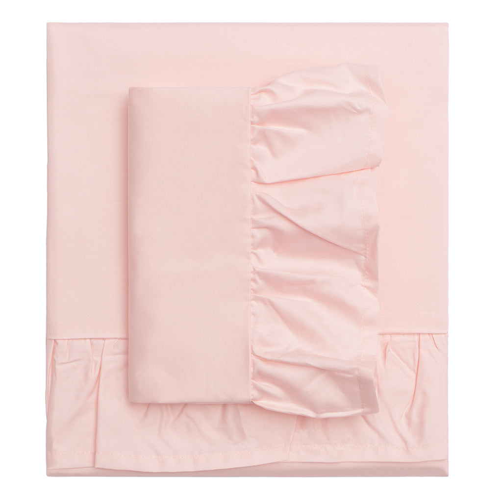Pink Ruffle Sheets Pink Ruffle Sheets – Crane & Canopy