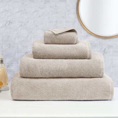 Plush Light Beige Bath Towel Crane Canopy