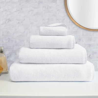  White Bath Towels for Bathroom, 4 Pack Bath Towel Set