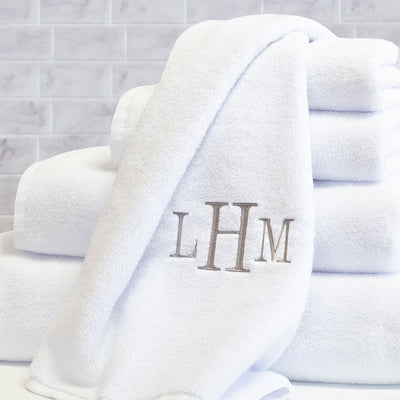 Plush White Towel Essentials Bundle (2 Wash + 2 Hand + 2 Bath Towels)