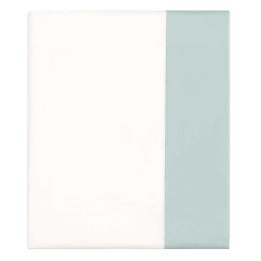 Porcelain Green Border Flat Sheet