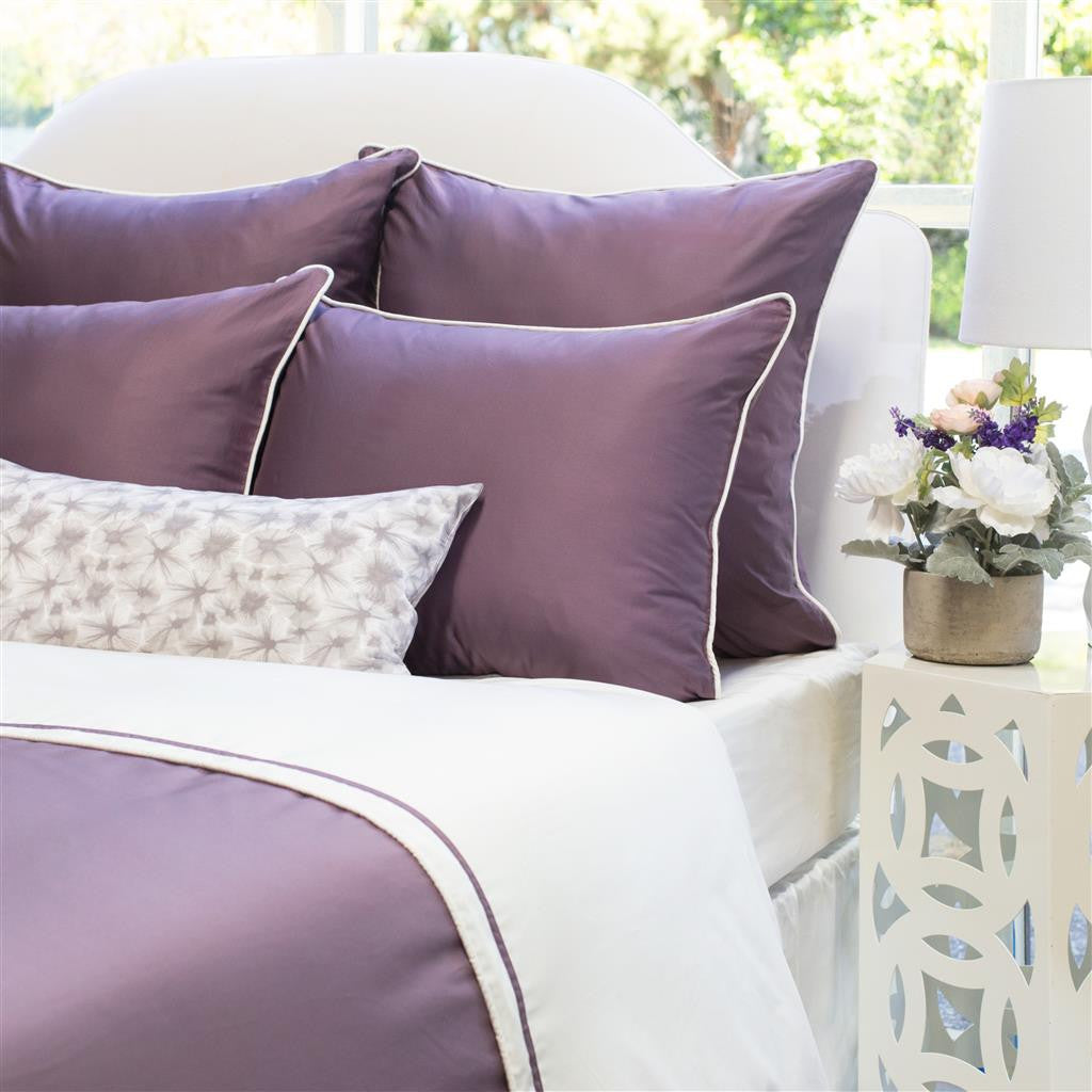 Bedroom inspiration and bedding decor | The Hayes Nova Purple Duvet Cover | Crane and Canopy