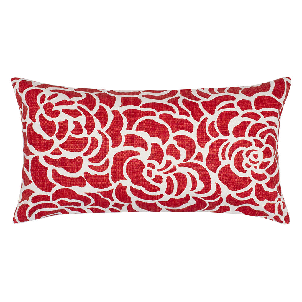 Bedroom inspiration and bedding decor | Red Peony Throw Pillow Duvet Cover | Crane and Canopy