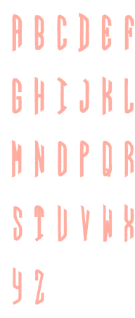 Image of all the letters in Circle