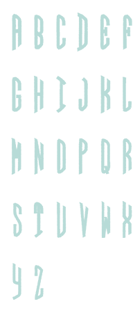 Image of all the letters in Circle