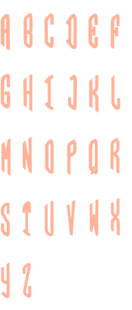 Image of all the letters in Circle