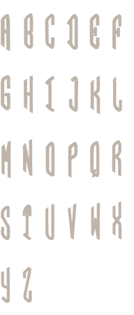 Image of all the letters in Circle