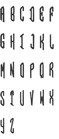 Image of all the letters in Circle