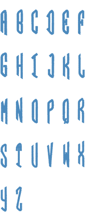 Image of all the letters in Circle