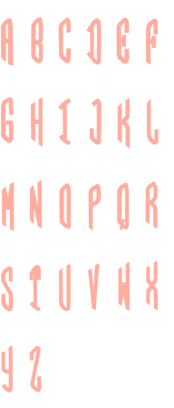 Image of all the letters in Circle