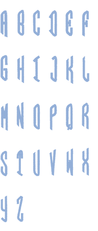Image of all the letters in Circle