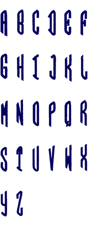 Image of all the letters in Circle