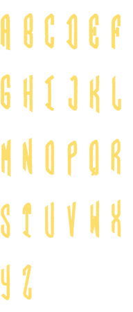 Image of all the letters in Circle