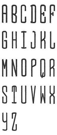 Image of all the letters in Circle