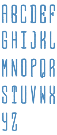 Image of all the letters in Circle