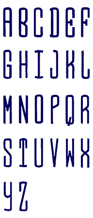 Image of all the letters in Circle