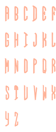 Image of all the letters in Circle