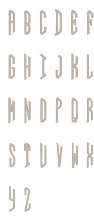 Image of all the letters in Circle