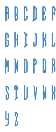 Image of all the letters in Circle