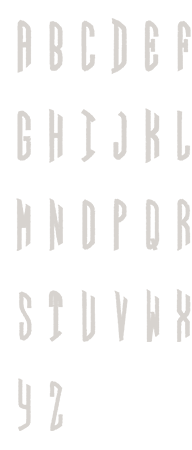 Image of all the letters in Circle
