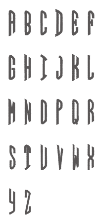Image of all the letters in Circle