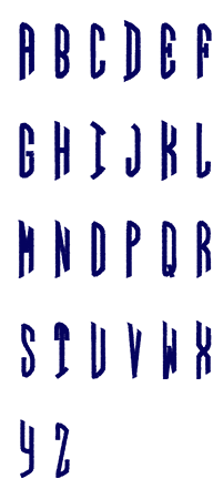 Image of all the letters in Circle
