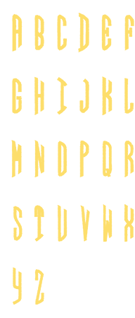 Image of all the letters in Circle