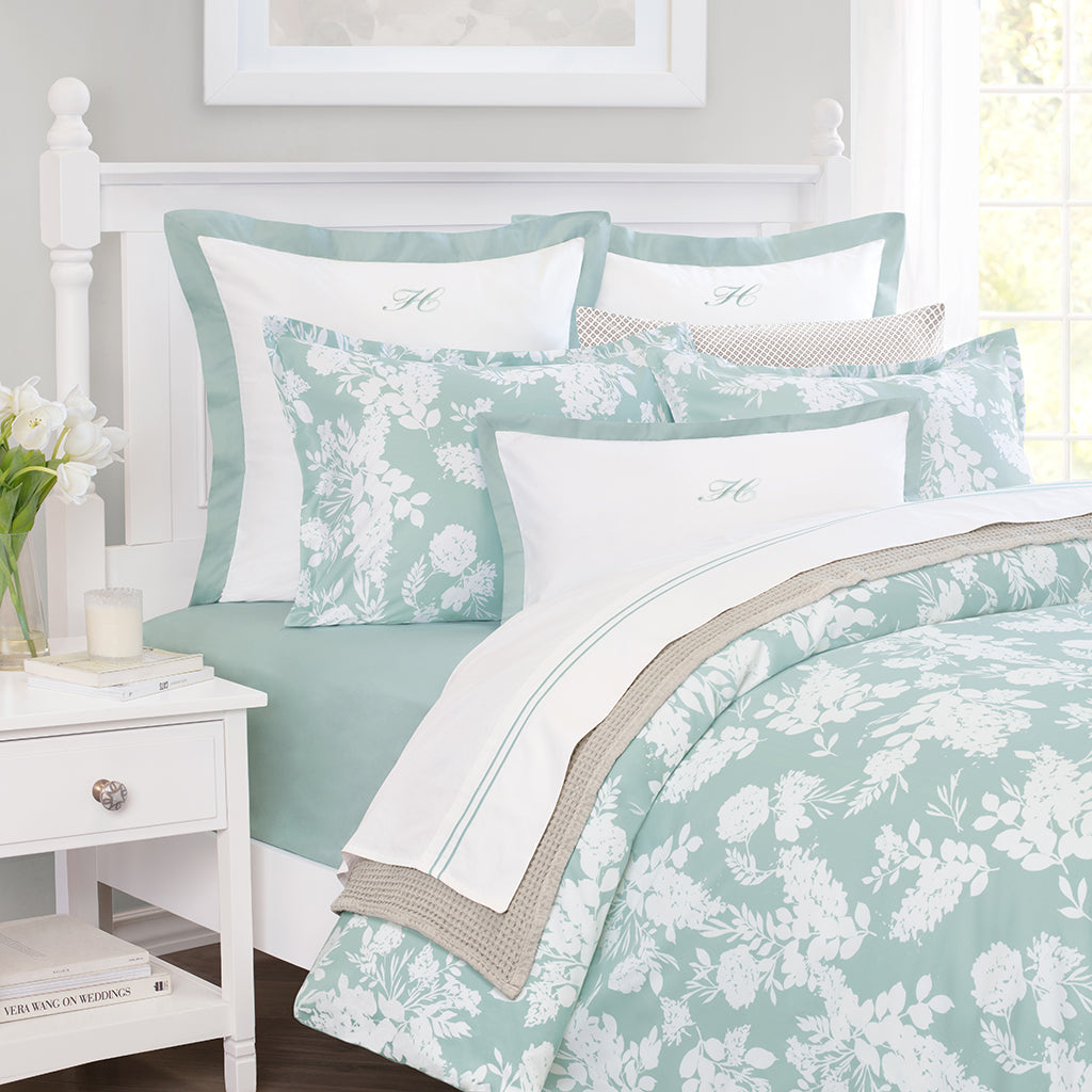 Bedroom inspiration and bedding decor | Madison Seafoam Green Duvet Cover Duvet Cover | Crane and Canopy
