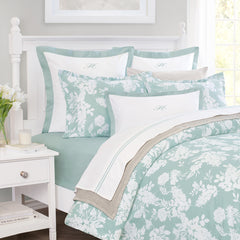 Bedroom inspiration and bedding decor | Madison Seafoam Green Duvet Cover | Crane and Canopy