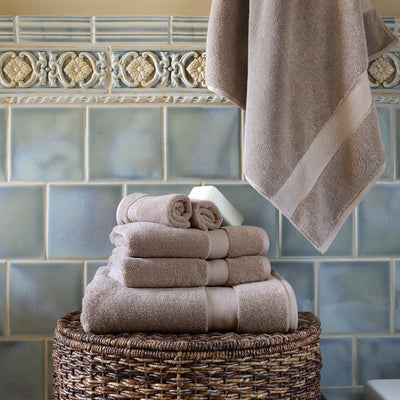 Classic Taupe Towel Essentials Bundle (2 Wash + 2 Hand + 2 Bath Towels)