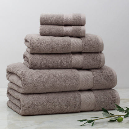 Classic Taupe Towel Essentials Bundle (2 Wash + 2 Hand + 2 Bath Towels)