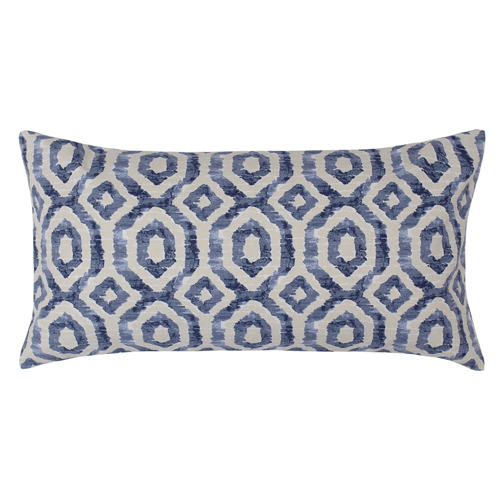 Bedroom inspiration and bedding decor | The Blue Ikat Geometric Throw Pillow Duvet Cover | Crane and Canopy