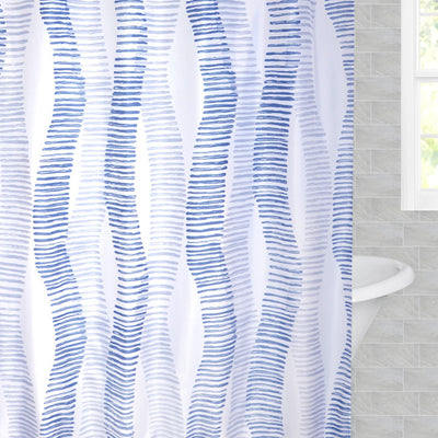 The Blue Seagrass Shower Curtain