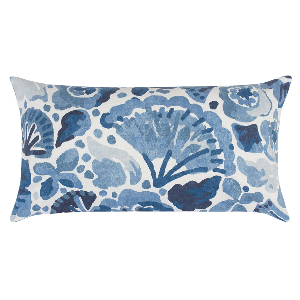 Bedroom inspiration and bedding decor | The Blue Watercolor Seascape Throw Pillow Duvet Cover | Crane and Canopy