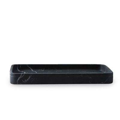 The Classic Black Marble Bath Accessories - Tray