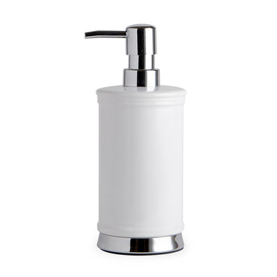 Classic White Chrome Bath Accessories, Soap/Lotion Pump