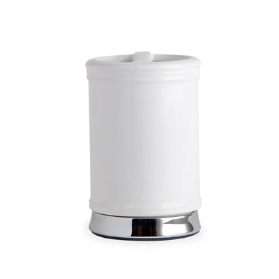 Classic White Chrome Bath Accessories, Toothbrush Holder