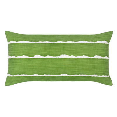The Green Modern Lines Throw Pillow