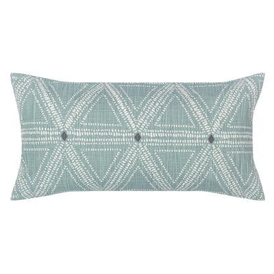 The Green Modern Triangles Throw Pillow