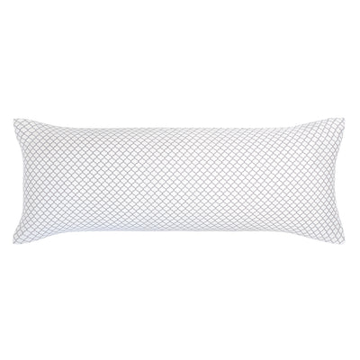 The Grey Cloud Extra Long Lumbar Throw Pillow