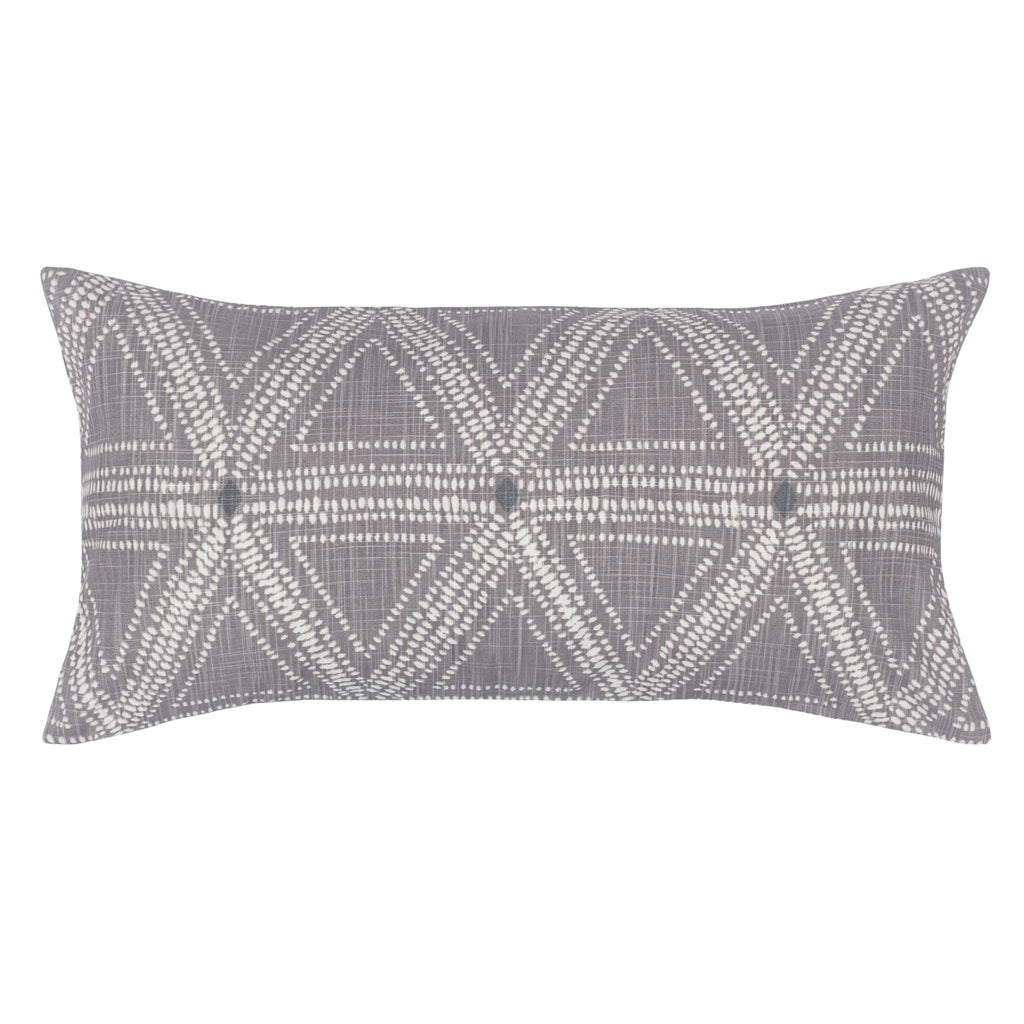 Bedroom inspiration and bedding decor | The Grey Modern Triangles Throw Pillow Duvet Cover | Crane and Canopy