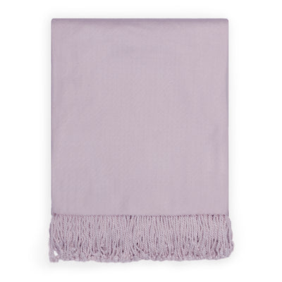The Lilac Fringed Throw Blanket