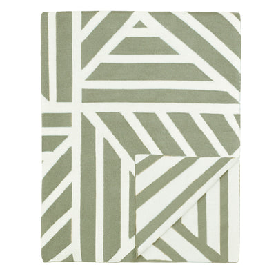The Moss Green Maze Throw