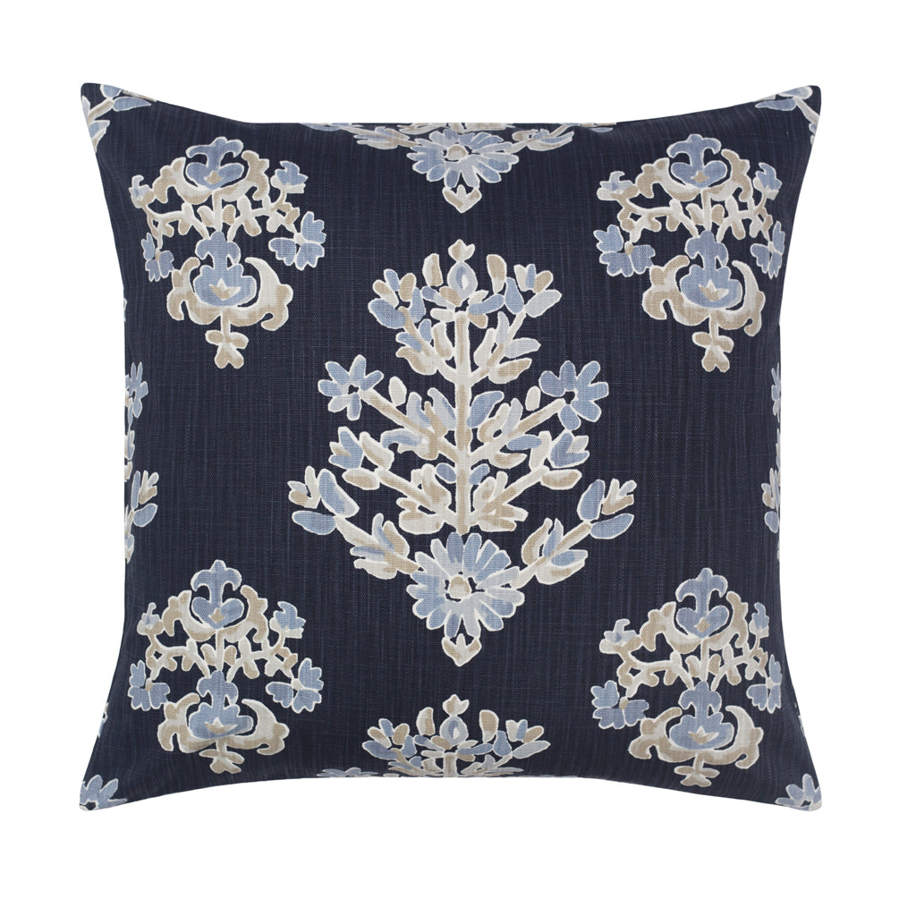Bedroom inspiration and bedding decor | The Midnight Sophia Floral Square Throw Pillow Duvet Cover | Crane and Canopy
