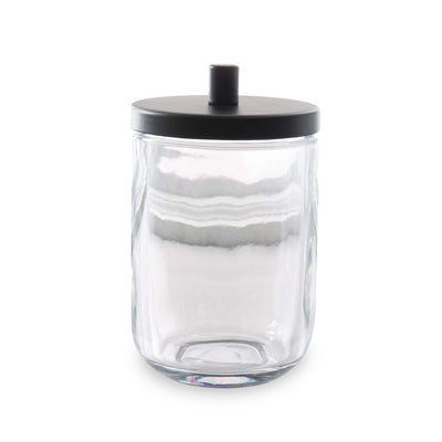 Modern Glass Bath Accessories, Cotton Jar