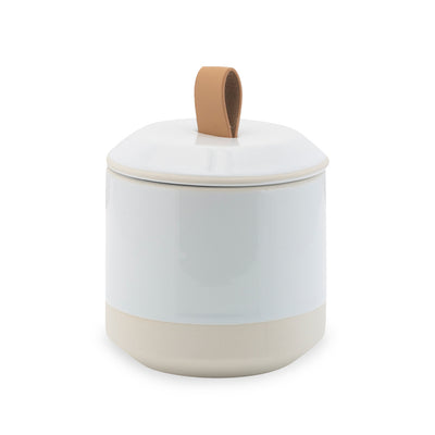 The Natural Ceramic Bath Accessories - Cotton Jar